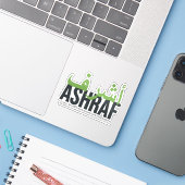 Ashraf Sticker (Laptop met iPhone)