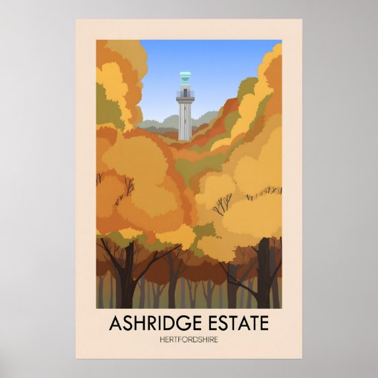 Ashridge Estate Reisposter Poster (Voorkant)