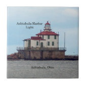 Ashtabula Harbor Light-tegel Tegeltje (Voorkant)