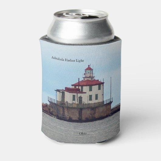 Ashtabula Harbour Light koelbox Blikjeskoeler (Blikje Achterkant)