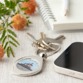 Ashtabula Harbour Light metal key chain Sleutelhanger (Zijkant)