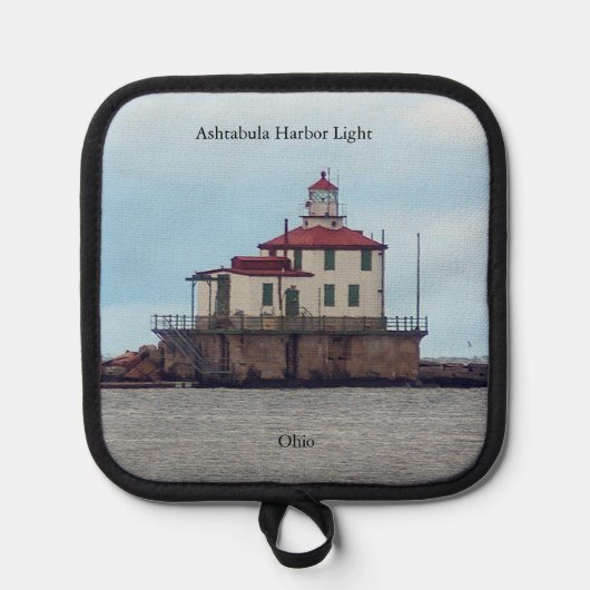 Ashtabula Harbour Light pothouder Pannenlap (Voorkant)
