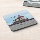 Ashtabula Harbour Light set of 6 plastic onderzett Bier Onderzetter (Linkerzijde)