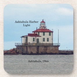 Ashtabula Harbour Light set of 6 plastic onderzett Bier Onderzetter