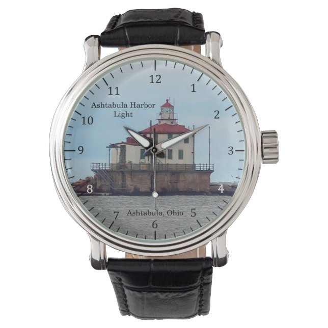 Ashtabula Harbour Light watch Horloge (Voorkant)