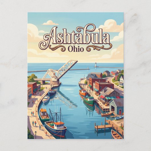 Ashtabula, Ohio Briefkaart (Voorkant)
