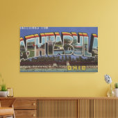 Ashtabula, Ohio - Grote letterscènes Canvas Afdruk (Insitu (Woonkamer))