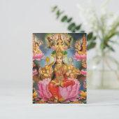 Ashtalakshmi - Acht vormen van Lakshmi Briefkaart (Staand voorkant)