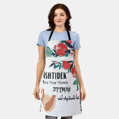 Ashtidek- Bless Your Hands Pomegranate Schort (Gedragen)