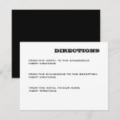 Ashton Bar Mitzvah Direction Card Informatiekaartje (Voorkant / Achterkant)