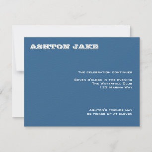 Ashton Bar Mitzvah RSVP Kaart