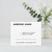 Ashton Bar Mitzvah RSVP Kaartje (Staand voorkant)