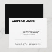 Ashton Bar Mitzvah RSVP Kaartje (Voorkant / Achterkant)