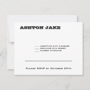 Ashton Bar Mitzvah RSVP Kaartje
