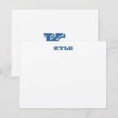 Ashton Bar Mitzvah Uitnodiging Hartelijk dank (Voorkant / Achterkant)