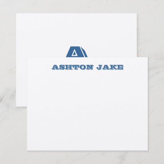 Ashton Bar Mitzvah Uitnodiging Hartelijk dank (Voorkant / Achterkant)