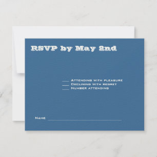 Ashton Bar Mitzvah Wedding RSVP 369 Kaart