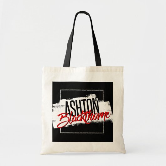 Ashton Blackthorne Signature Canvas tas! Tote Bag (Voorkant)
