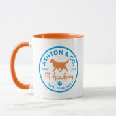 Ashton & Co. K9 Academy 11 oz. 2c. Cirkel Logo Mok (Links)