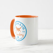 Ashton & Co. K9 Academy 11 oz. 2c. Cirkel Logo Mok (Voorkant links)