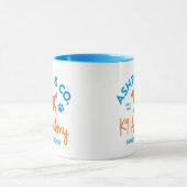 Ashton & Co. K9 Academy 11 oz. 2c. Lichtblauw logo Mok (Midden)