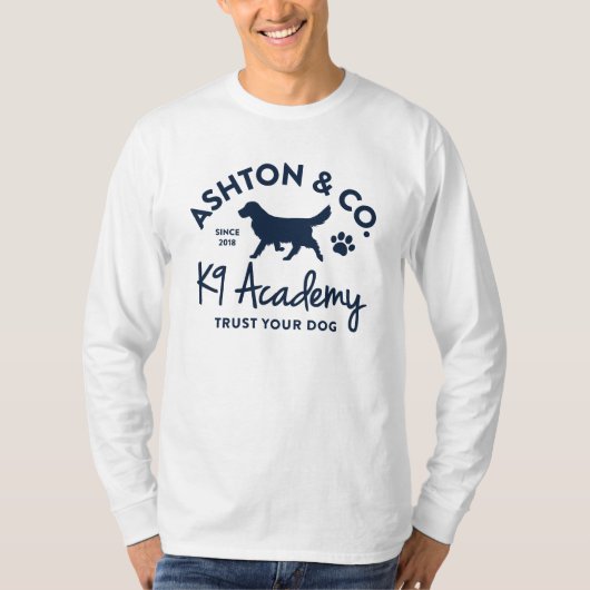 Ashton & Co. K9 Academy 1c Long Sleeve T-shirt (Voorkant)