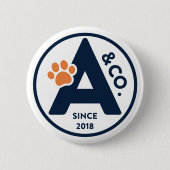 Ashton & Co. K9 Academy 2c Aco Dark Ronde Button 5,7 Cm (Voorkant)