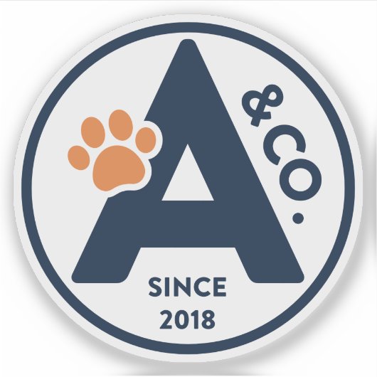 Ashton & Co. K9 Academy 2c Aco Dark Sticker (Voorkant)