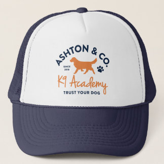 Ashton & Co. K9 Academy 2c Dark Logo Trucker Pet