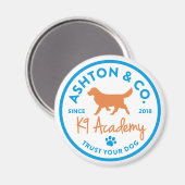 Ashton & Co. K9 Academy 2c Logo Magneet (Voorkant / Achterkant)