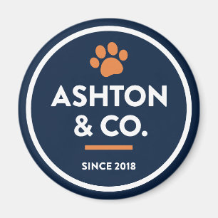 Ashton & Co. K9 Academy 2c Paw Dark Magneet