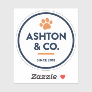 Ashton & Co. K9 Academy 2c Paw Dark Sticker