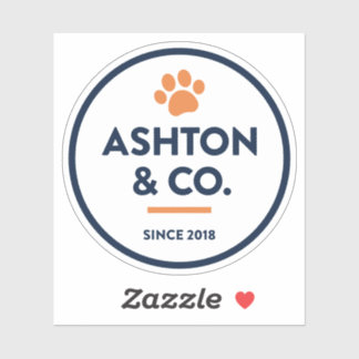 Ashton & Co. K9 Academy 2c Paw Dark Sticker
