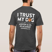 Ashton & Co. K9 Academy I Trust My Dog Charcoal T-shirt (Achterkant)