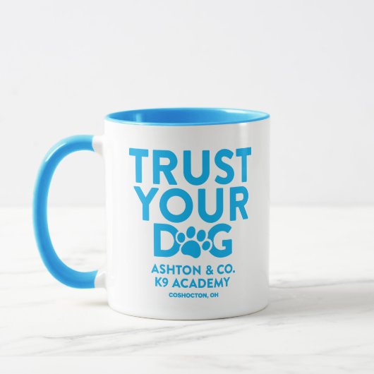Ashton & Co. K9 Academy Trust Your Dog 11 oz. Mok (Links)