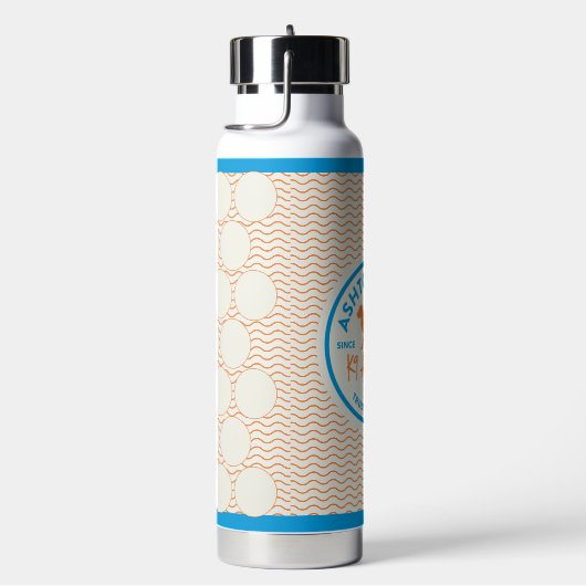 Ashton & Co. K9 Academy Wavy Lines Waterfles (Rechts)