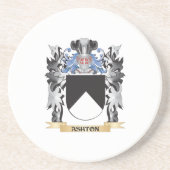 Ashton Coat of Arms - Familie Crest Zandsteen Onderzetter (Voorkant)