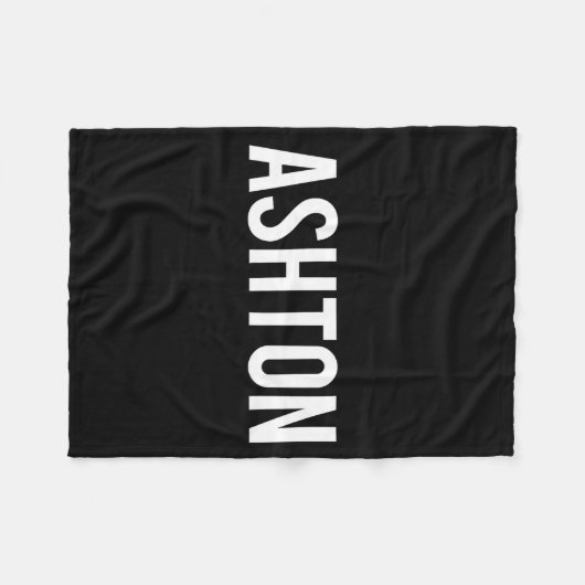 Ashton - Cool New Funny Name Fan Gift Tee  Fleece Deken (Voorkant (Horizontaal))