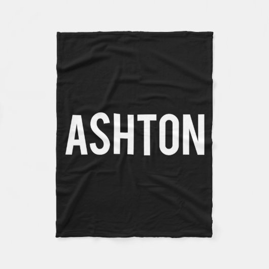 Ashton - Cool New Funny Name Fan Gift Tee  Fleece Deken (Voorkant)