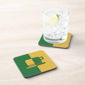 Ashton Dark Green and Gold Cup Drankjes Onderzetter (Rechterzijde)