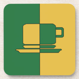 Ashton Dark Green and Gold Cup Drankjes Onderzetter