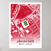 Ashton Gate Poster - thuisbasis van Bristol City F (Voorkant)