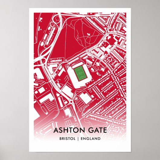 Ashton Gate Poster - thuisbasis van Bristol City F (Voorkant)