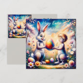 ASHTON ~ Gelukkig Pasen ~ Paashaas ~ (Voorkant / Achterkant)