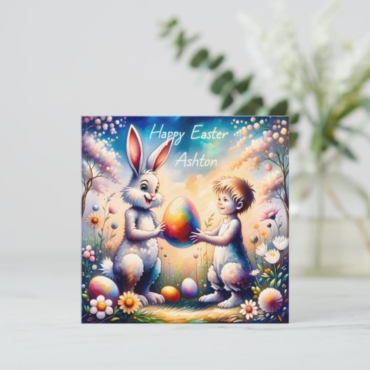 ASHTON ~ Gelukkig Pasen ~ Paashaas ~ (Staand voorkant)