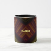 ASHTON ~ GLOSSY 3D Glossy Black Brown ~ Mok (Midden)