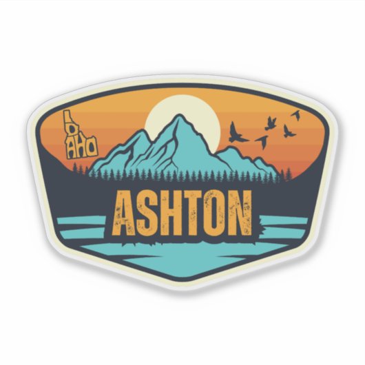 Ashton, Idaho Sticker (Voorkant)
