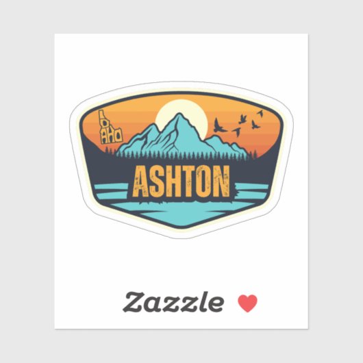 Ashton, Idaho Sticker (Vel)