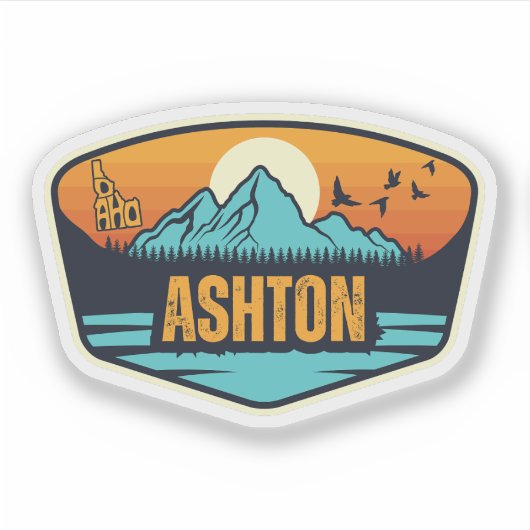 Ashton, Idaho Sticker (Voorkant)