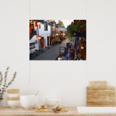 Ashton Lane, Glasgow, Schotland. Poster (Keuken)